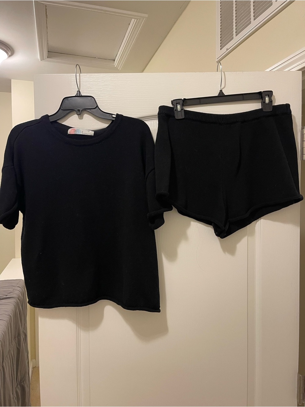 Free People Black Macy Sweater Set